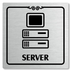 Server, 118x118mm, stříbrná, Texas